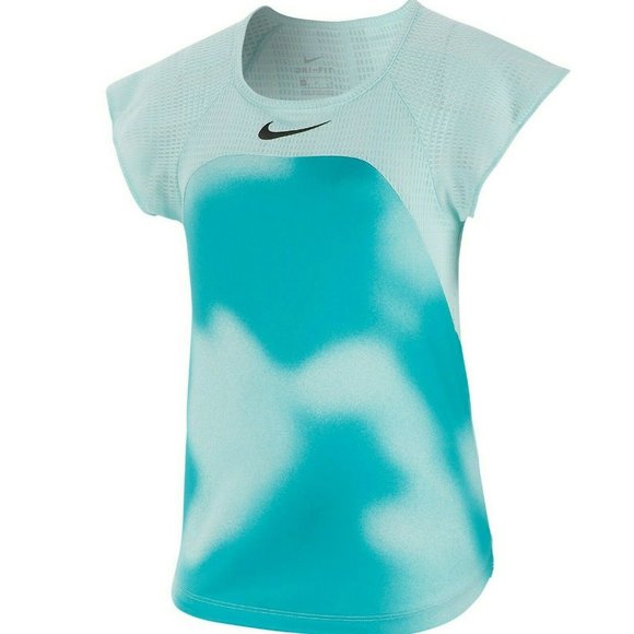 Nike Blue Instacool Short Sleeve Running Top - Picture 6 of 13